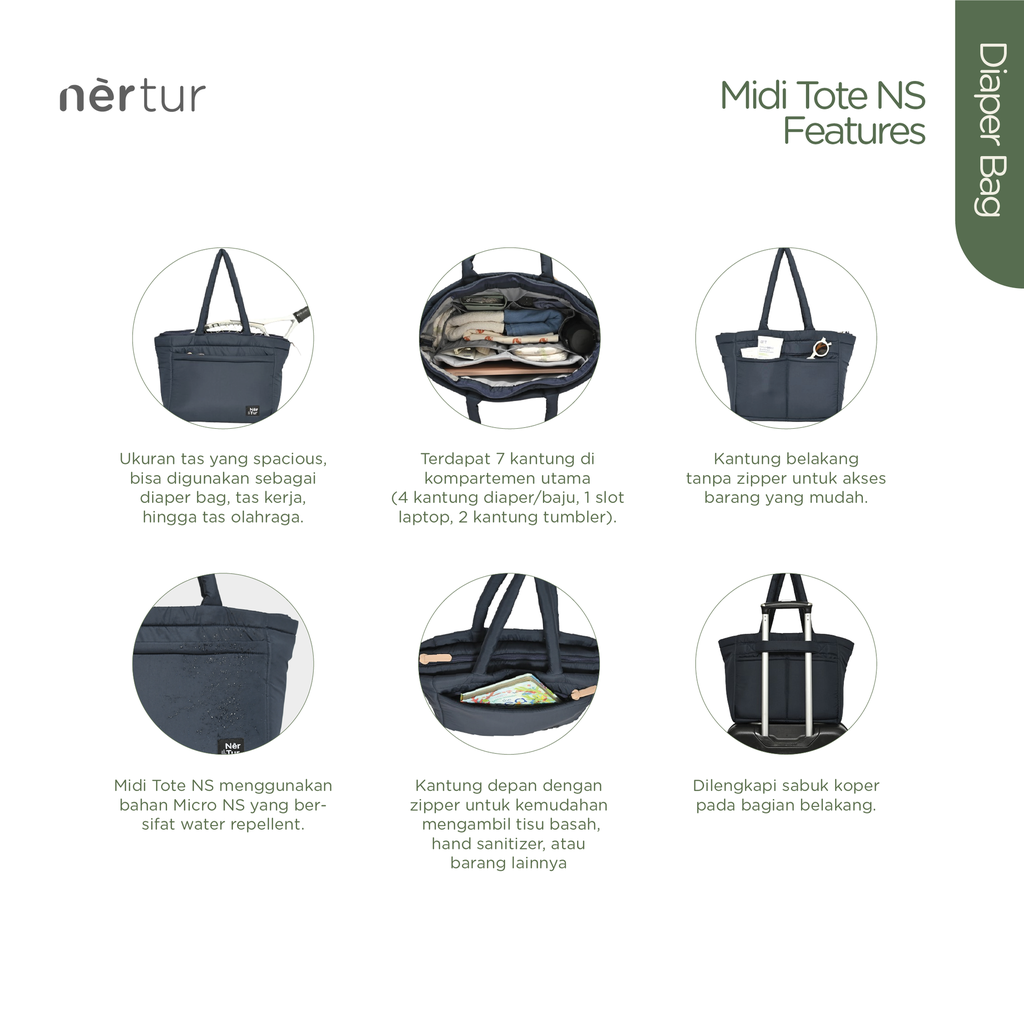 Midi Tote NS - Black