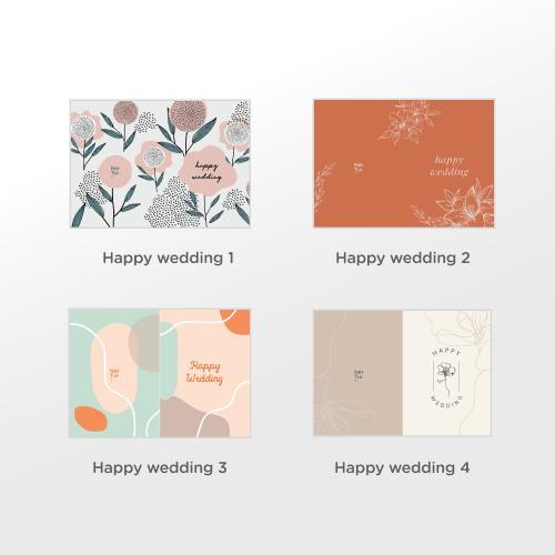 Greeting Card / Kartu Ucapan Pernikahan Happy Wedding