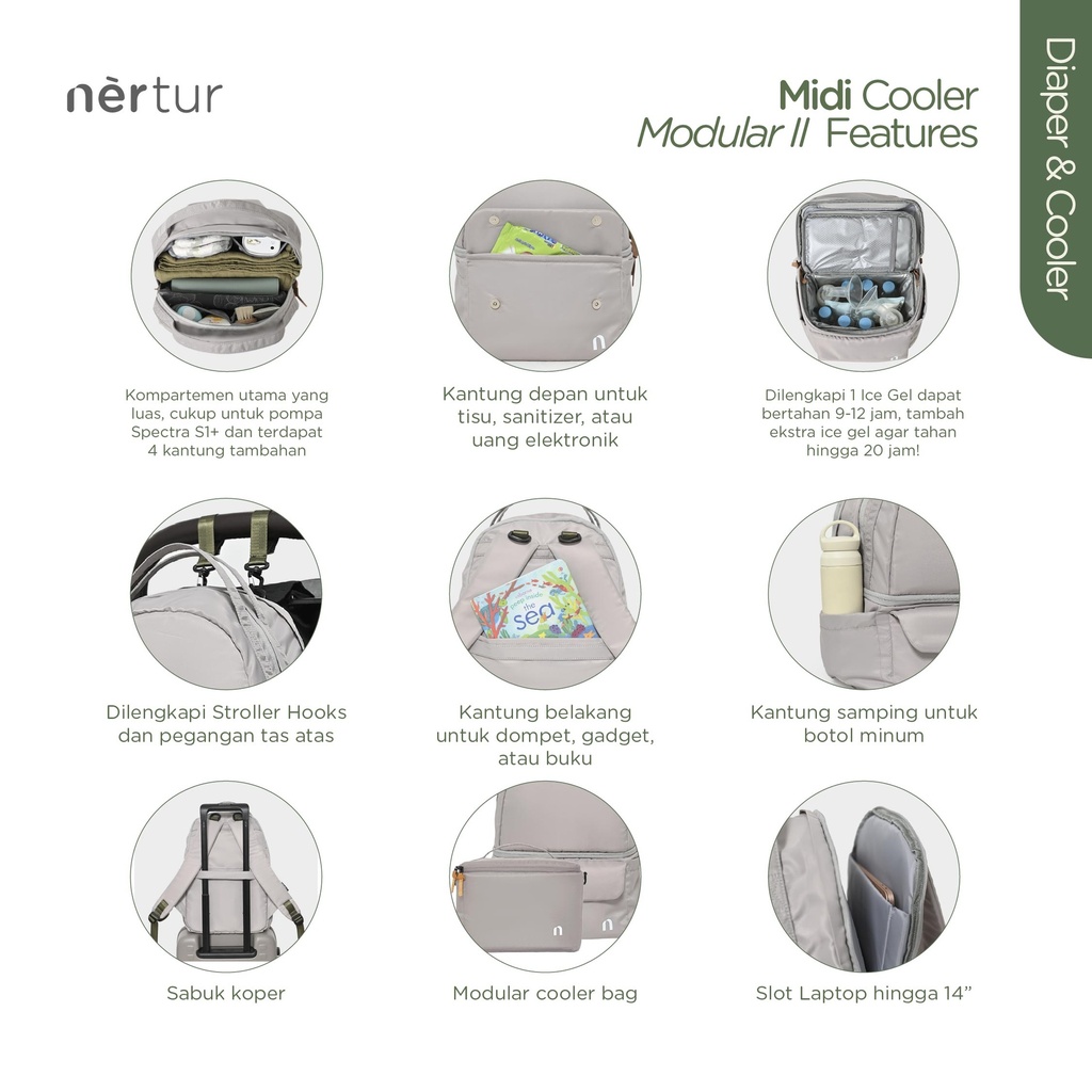 Midi Cooler Modular II - Polyester Black