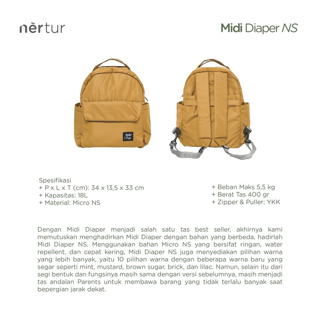 Midi Diaper NS - Black