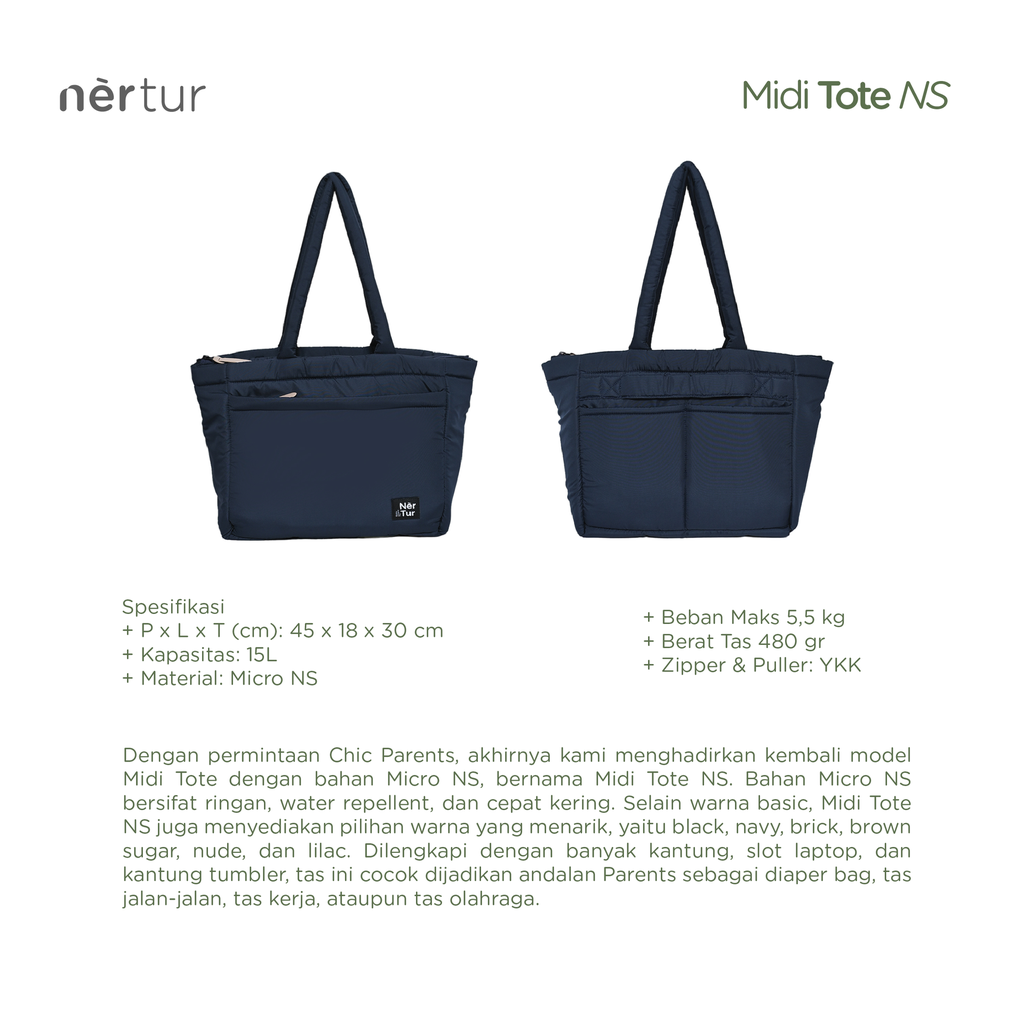 Midi Tote NS - Black