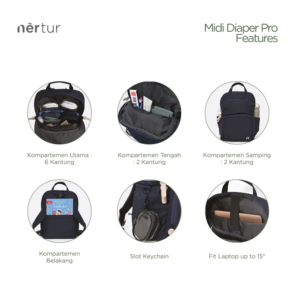 Midi Diaper Pro - Black