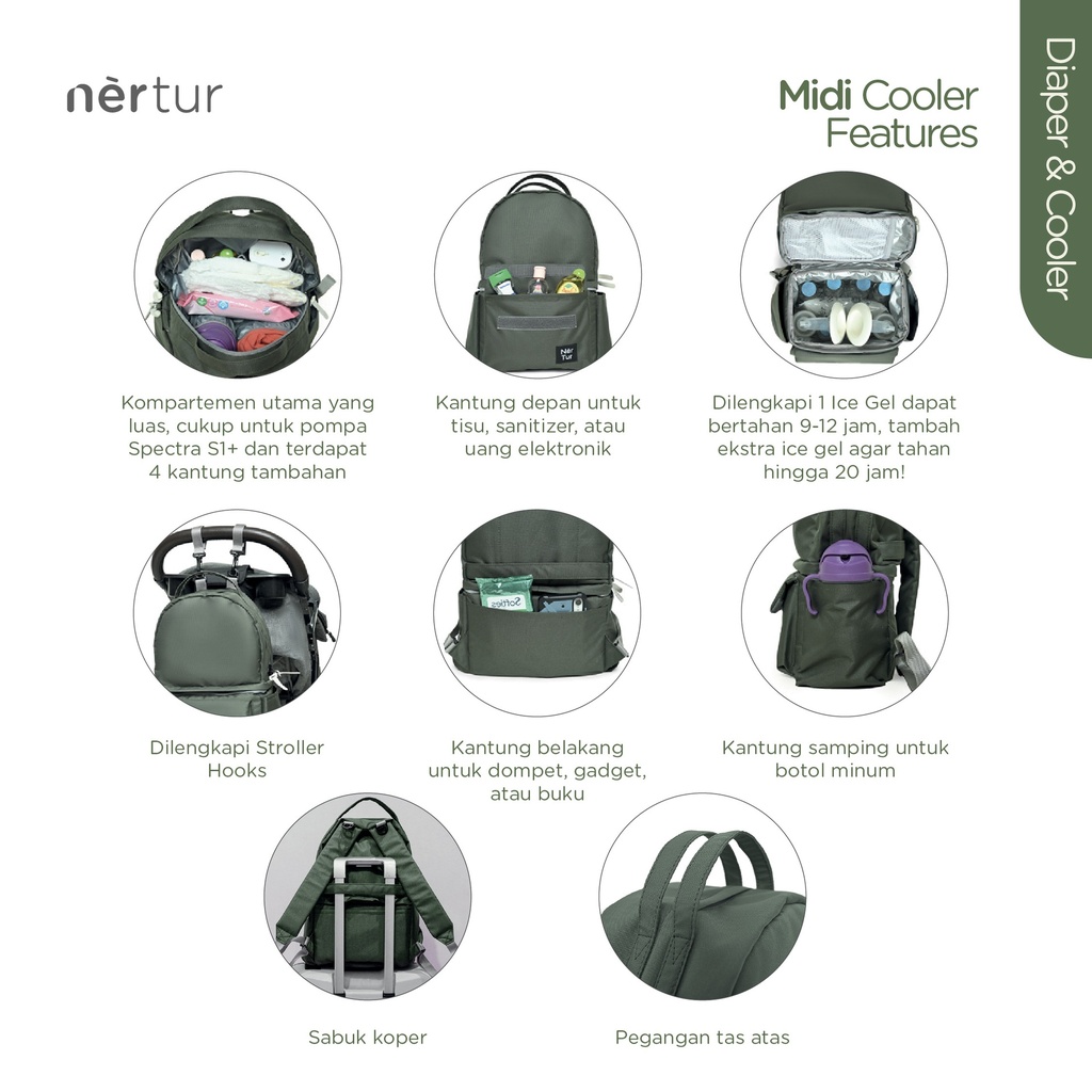 Midi Cooler - WP Forest Green